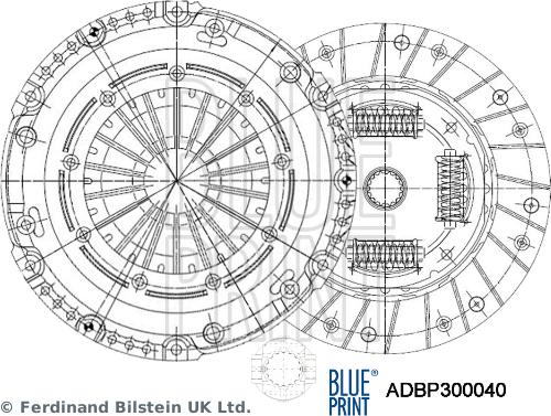 Blue Print ADBP300040 - Kit frizione autozon.pro