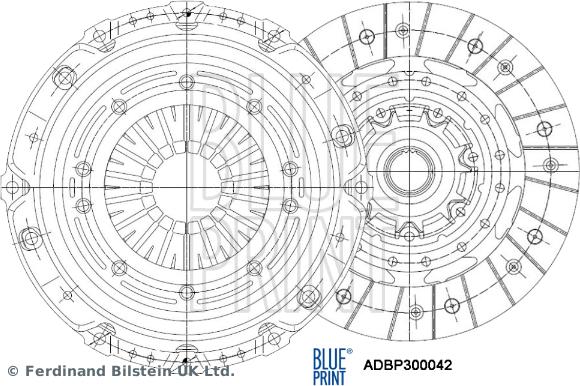 Blue Print ADBP300042 - Kit frizione autozon.pro