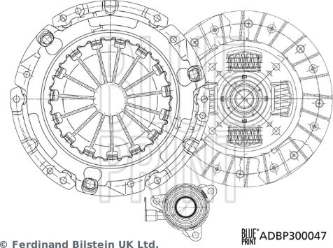 Blue Print ADBP300047 - Kit frizione autozon.pro