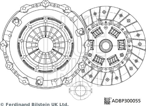 Blue Print ADBP300055 - Kit frizione autozon.pro