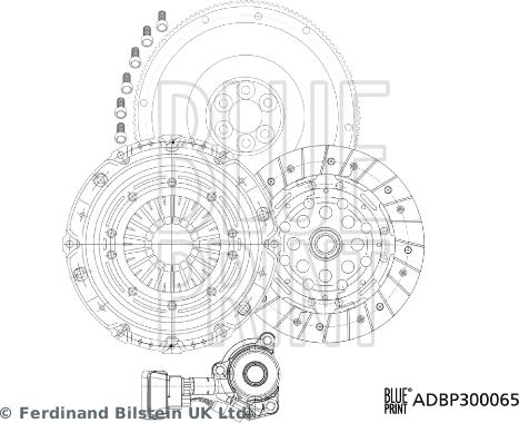 Blue Print ADBP300065 - Kit frizione autozon.pro