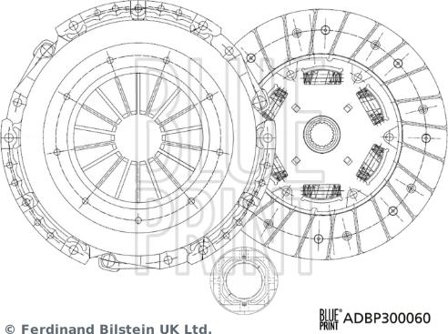 Blue Print ADBP300060 - Kit frizione autozon.pro