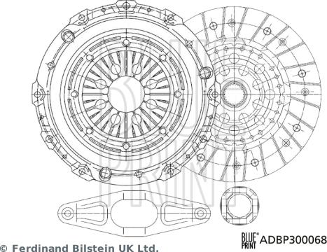 Blue Print ADBP300068 - Kit frizione autozon.pro