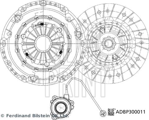 Blue Print ADBP300011 - Kit frizione autozon.pro