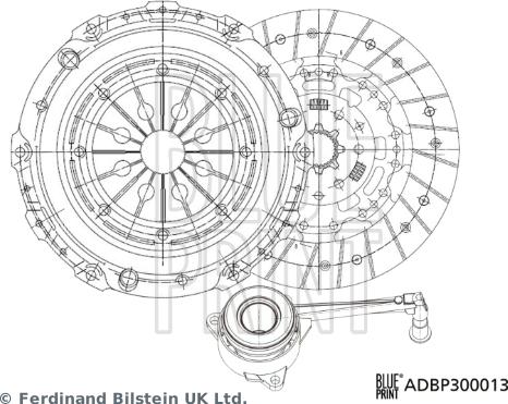 Blue Print ADBP300013 - Kit frizione autozon.pro