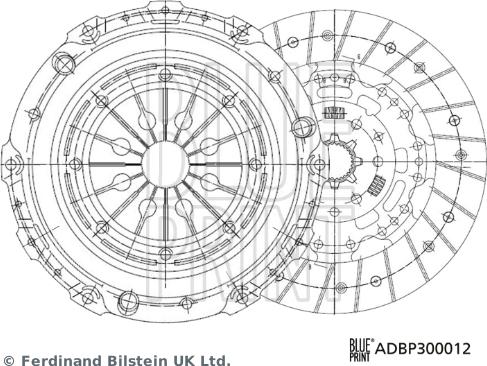 Blue Print ADBP300012 - Kit frizione autozon.pro