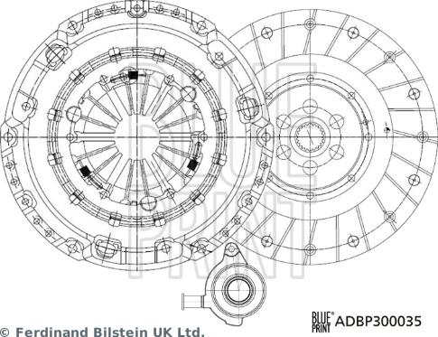 Blue Print ADBP300035 - Kit frizione autozon.pro