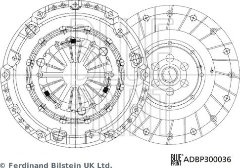 Blue Print ADBP300036 - Kit frizione autozon.pro