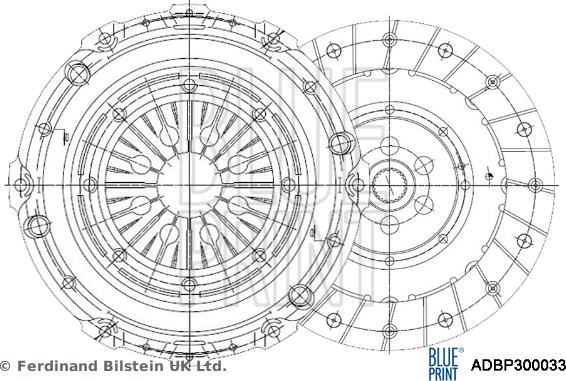 Blue Print ADBP300033 - Kit frizione autozon.pro