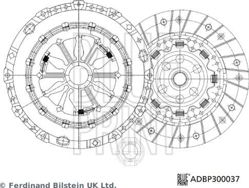 Blue Print ADBP300037 - Kit frizione autozon.pro