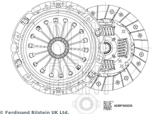 Blue Print ADBP300025 - Kit frizione autozon.pro