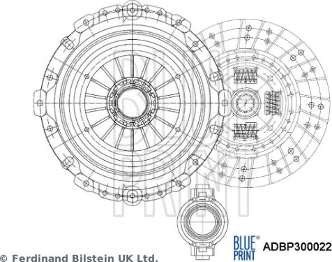 Blue Print ADBP300022 - Kit frizione autozon.pro