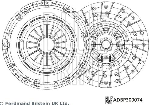 Blue Print ADBP300074 - Kit frizione autozon.pro