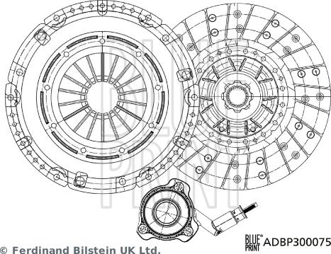 Blue Print ADBP300075 - Kit frizione autozon.pro