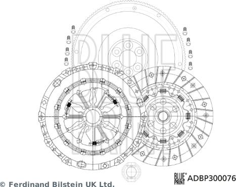 Blue Print ADBP300076 - Kit frizione autozon.pro