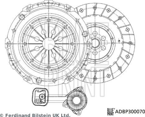 Blue Print ADBP300070 - Kit frizione autozon.pro