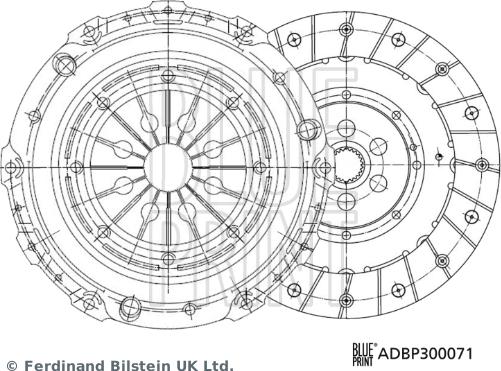 Blue Print ADBP300071 - Kit frizione autozon.pro