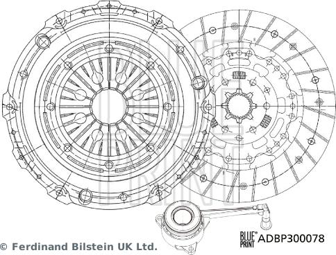 Blue Print ADBP300078 - Kit frizione autozon.pro