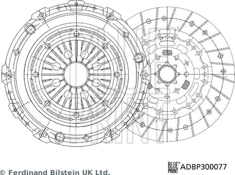 Blue Print ADBP300077 - Kit frizione autozon.pro