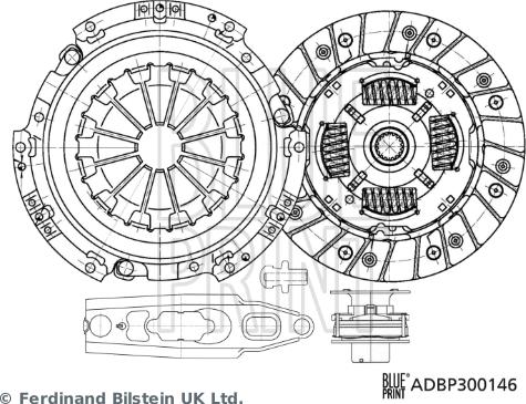 Blue Print ADBP300146 - Kit frizione autozon.pro