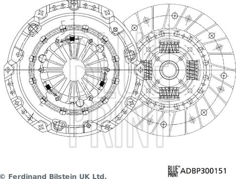 Blue Print ADBP300151 - Kit frizione autozon.pro