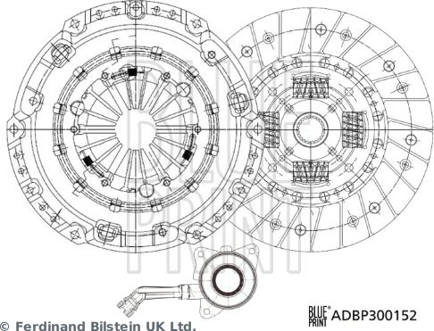 Blue Print ADBP300152 - Kit frizione autozon.pro