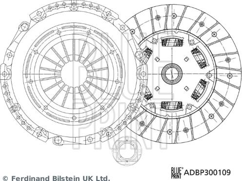 Blue Print ADBP300109 - Kit frizione autozon.pro