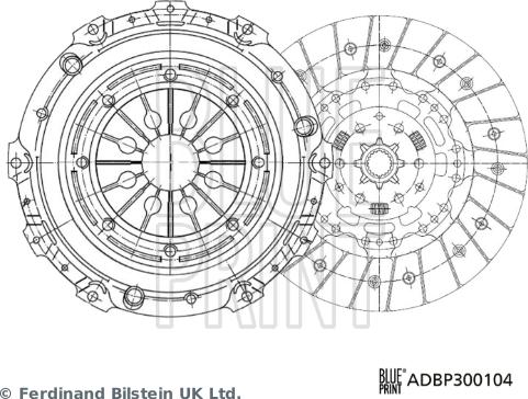 Blue Print ADBP300104 - Kit frizione autozon.pro