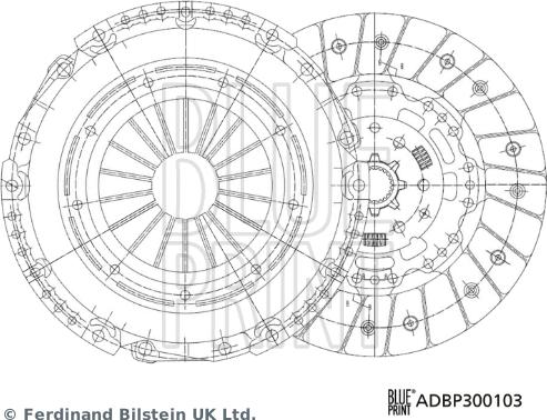 Blue Print ADBP300103 - Kit frizione autozon.pro