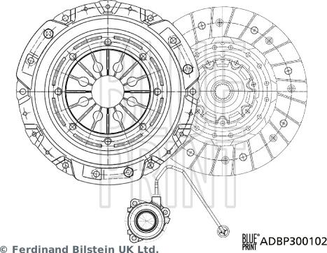 Blue Print ADBP300102 - Kit frizione autozon.pro