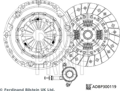 Blue Print ADBP300119 - Kit frizione autozon.pro