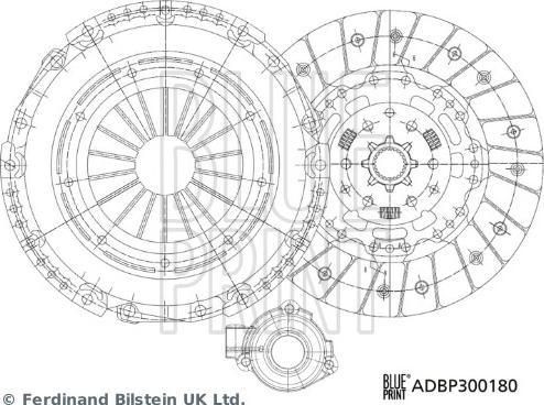 Blue Print ADBP300180 - Kit frizione autozon.pro