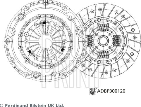 Blue Print ADBP300120 - Kit frizione autozon.pro