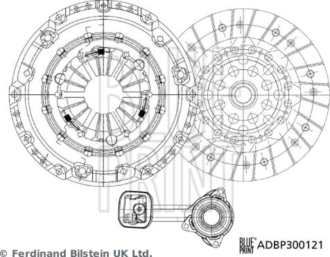 Blue Print ADBP300121 - Kit frizione autozon.pro