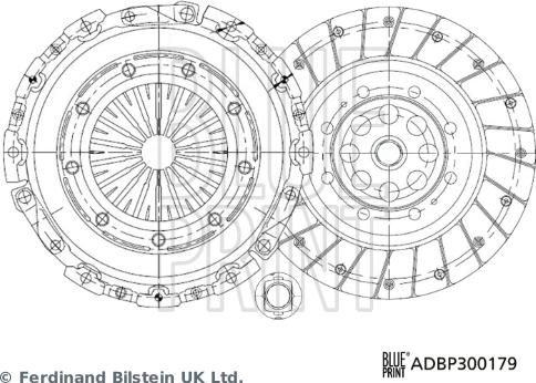 Blue Print ADBP300179 - Kit frizione autozon.pro