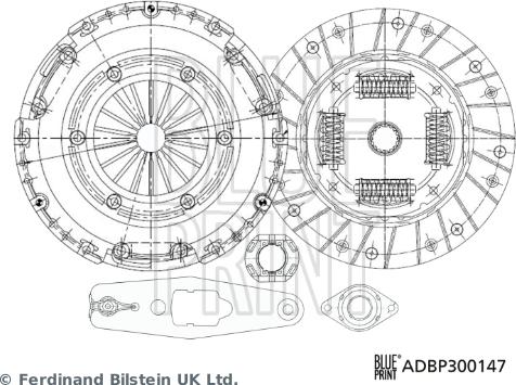 Blue Print ADBP300174 - Kit frizione autozon.pro