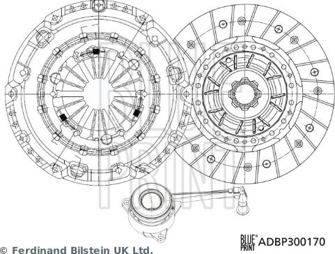 Blue Print ADBP300170 - Kit frizione autozon.pro