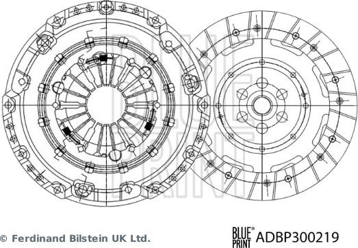 Blue Print ADBP300219 - Kit frizione autozon.pro