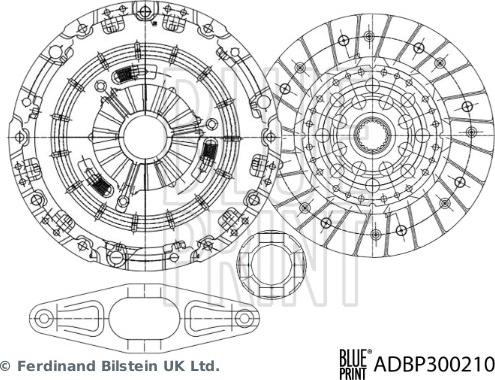 Blue Print ADBP300210 - Kit frizione autozon.pro