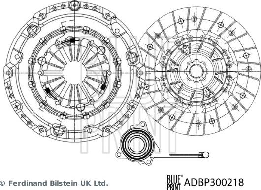 Blue Print ADBP300218 - Kit frizione autozon.pro