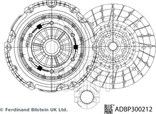 Blue Print ADBP300212 - Kit frizione autozon.pro