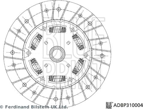 Blue Print ADBP310004 - Disco frizione autozon.pro