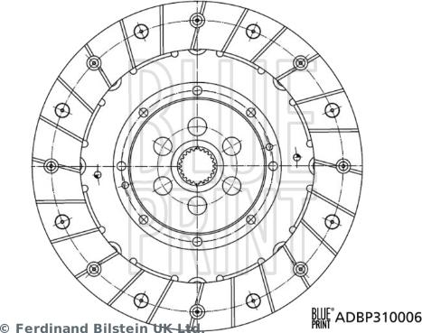 Blue Print ADBP310006 - Disco frizione autozon.pro