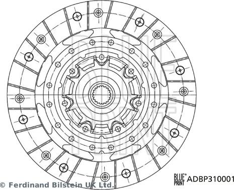 Blue Print ADBP310001 - Disco frizione autozon.pro