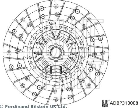 Blue Print ADBP310008 - Disco frizione autozon.pro