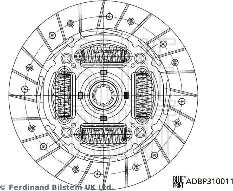 Blue Print ADBP310011 - Disco frizione autozon.pro