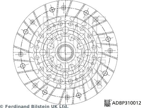 Blue Print ADBP310012 - Disco frizione autozon.pro