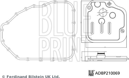 Blue Print ADBP210069 - Filtro idraulico, Cambio automatico autozon.pro