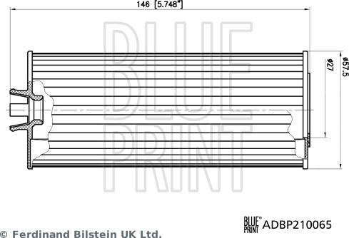 Blue Print ADBP210065 - Filtro olio autozon.pro