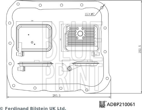 Blue Print ADBP210061 - Filtro idraulico, Cambio automatico autozon.pro